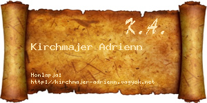 Kirchmajer Adrienn névjegykártya