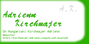 adrienn kirchmajer business card